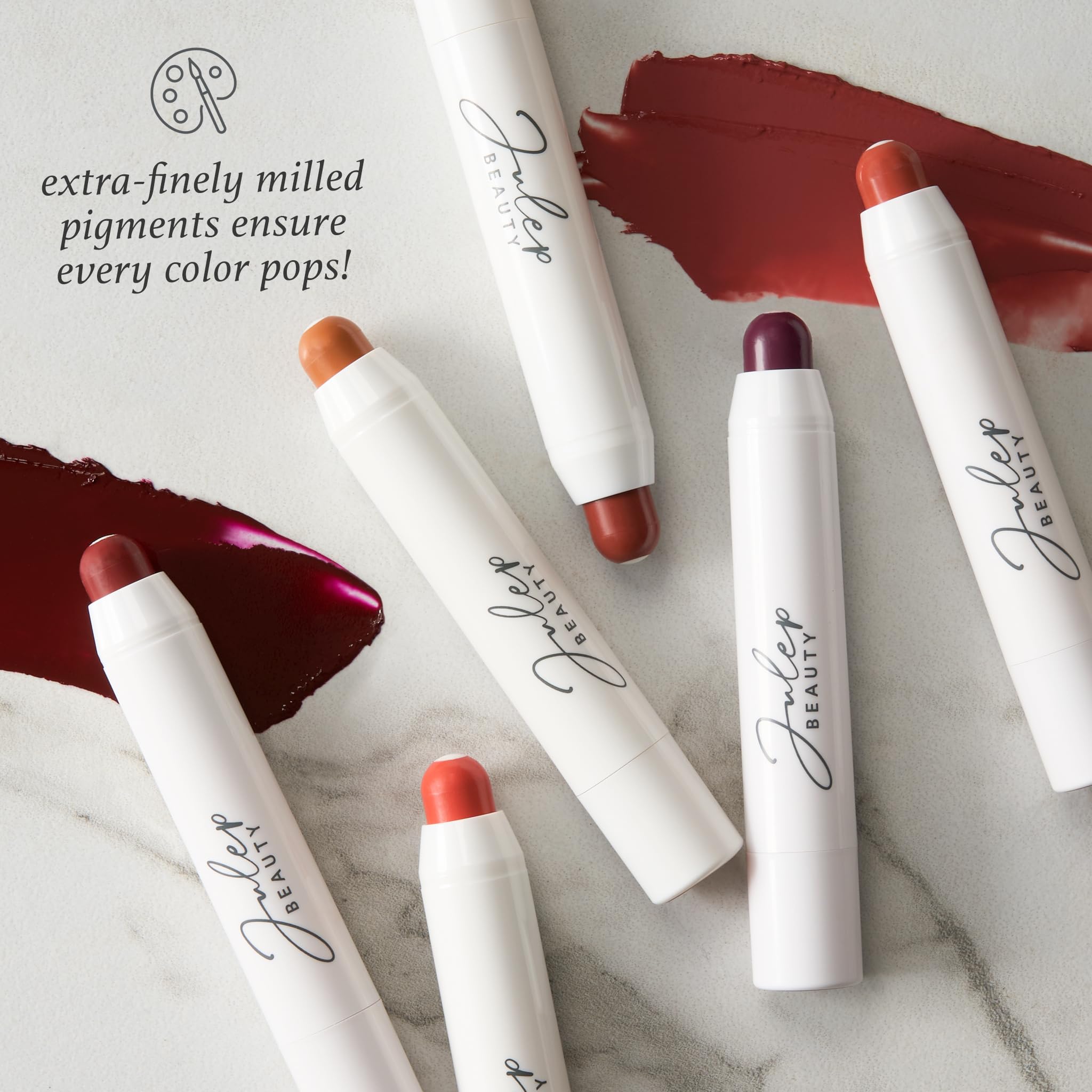 Julep natural gloss finish close-up suggests versatile color enhancement.