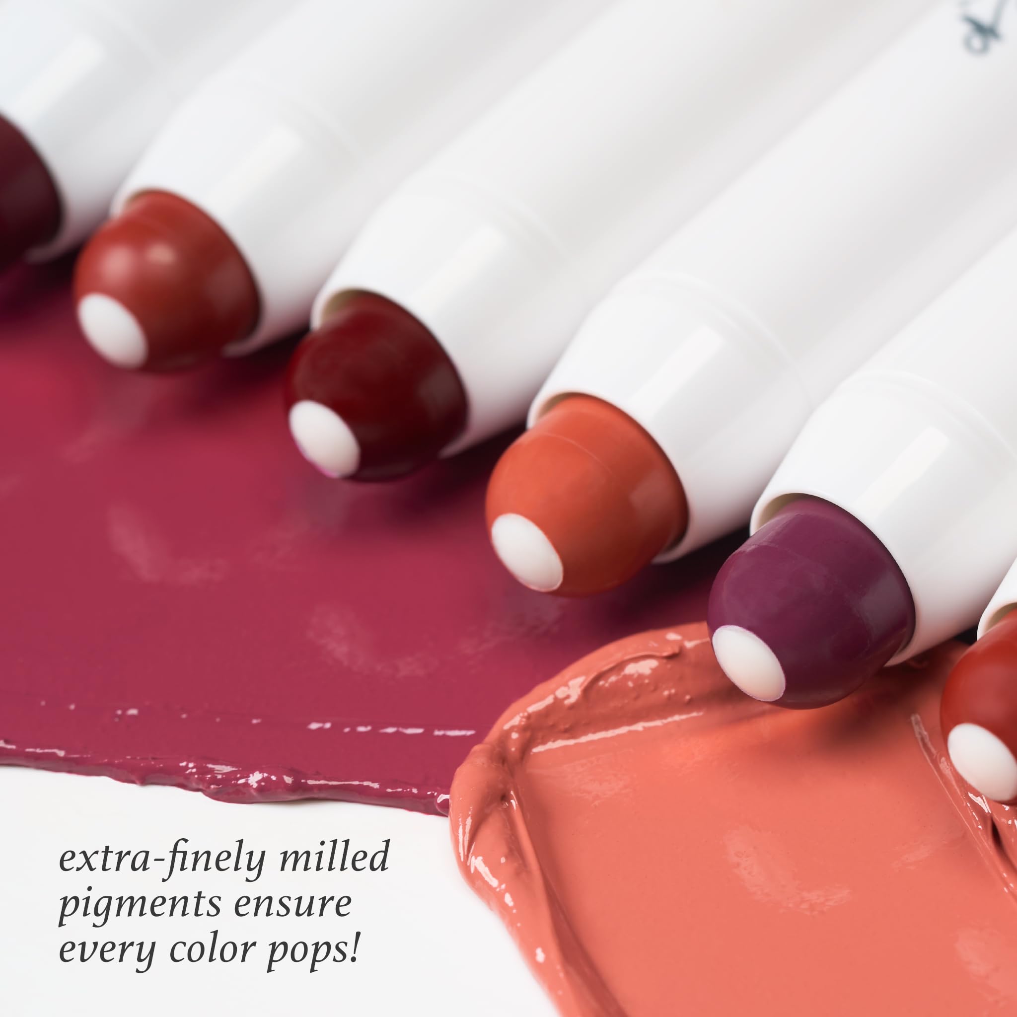 Julep It's Balm Tint color range shows neutrals, pinks, berry tones.