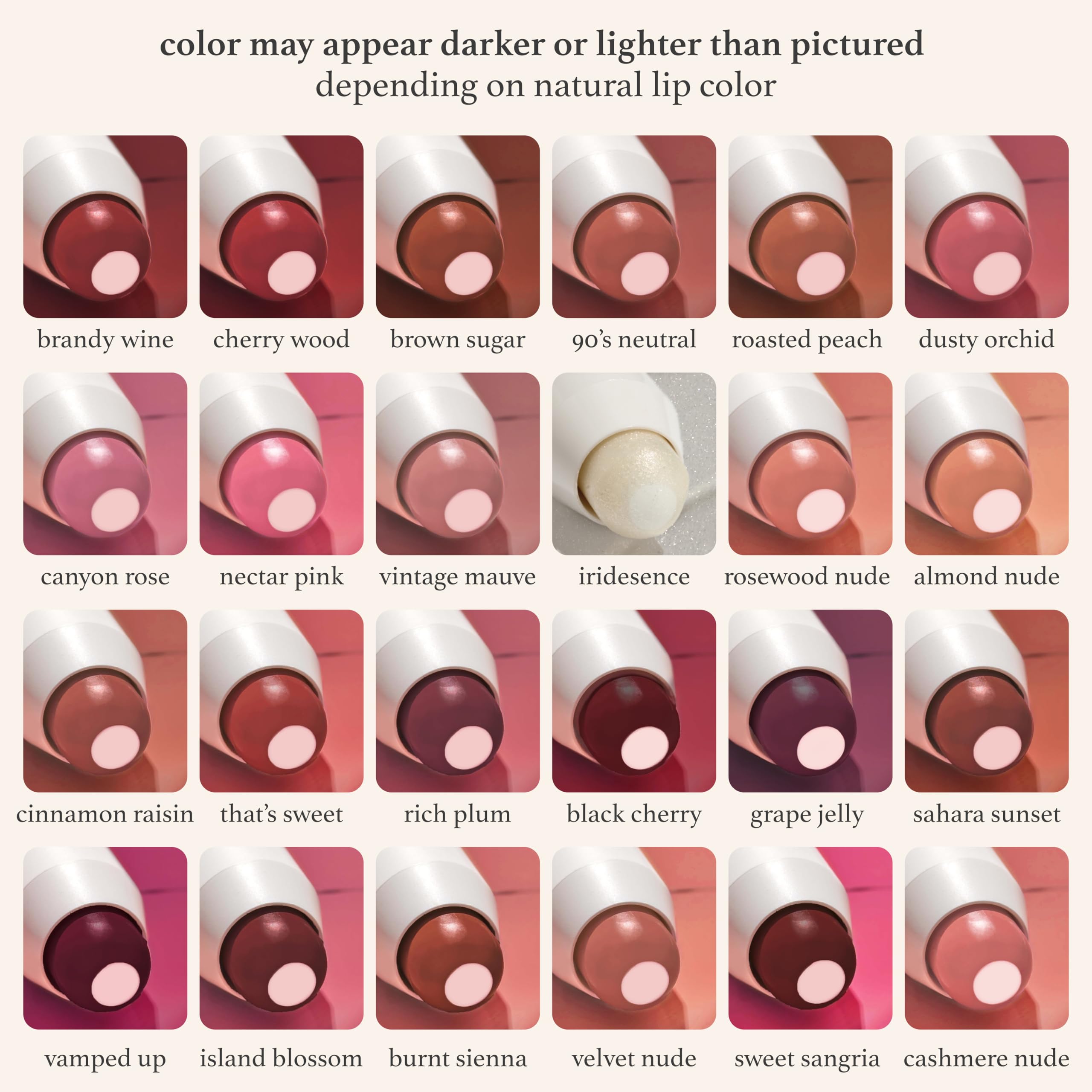 Julep It's Balm Tint natural gloss finish on lips looks effortless.