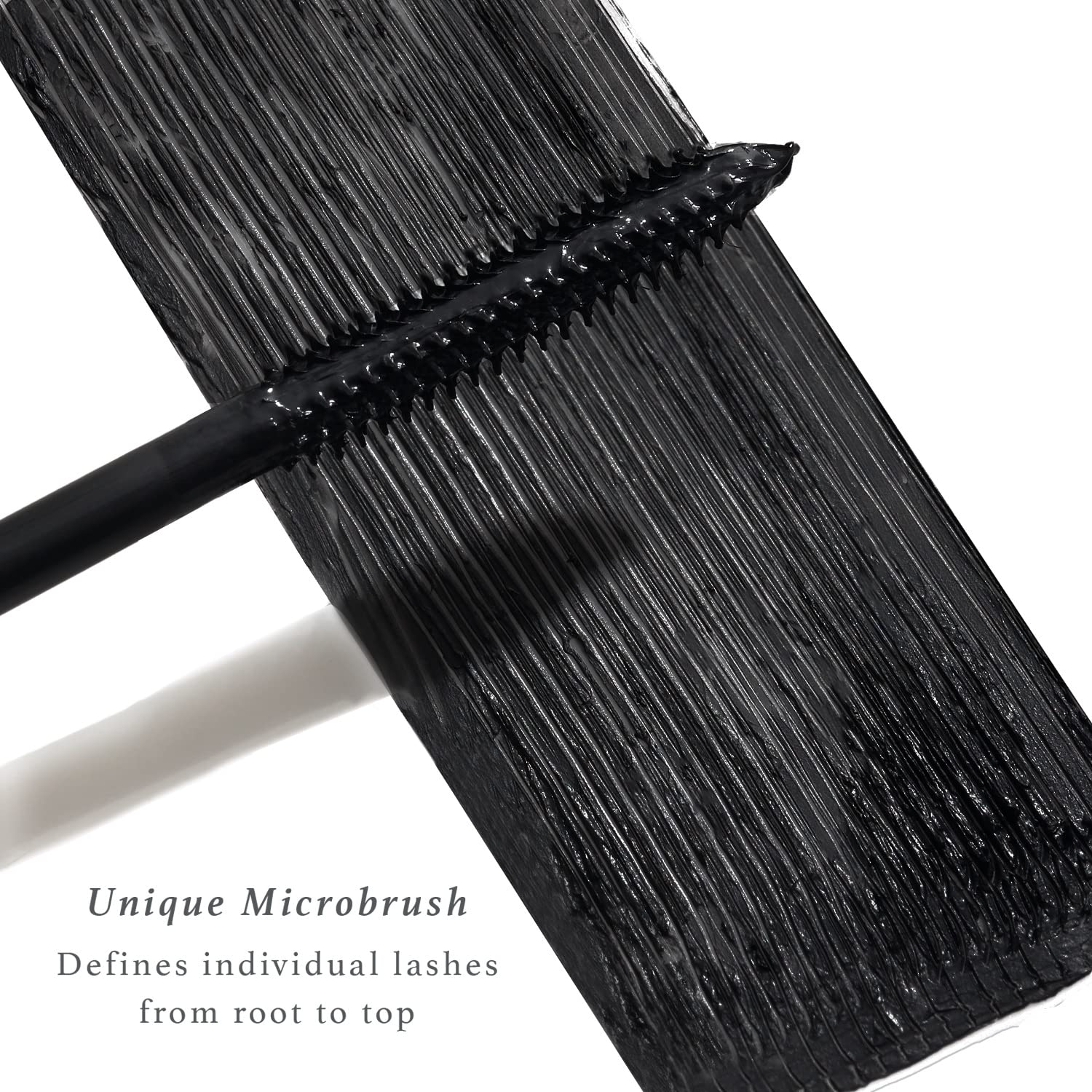 Julep Length Matters lashes after application showing separated, elongated lashes.