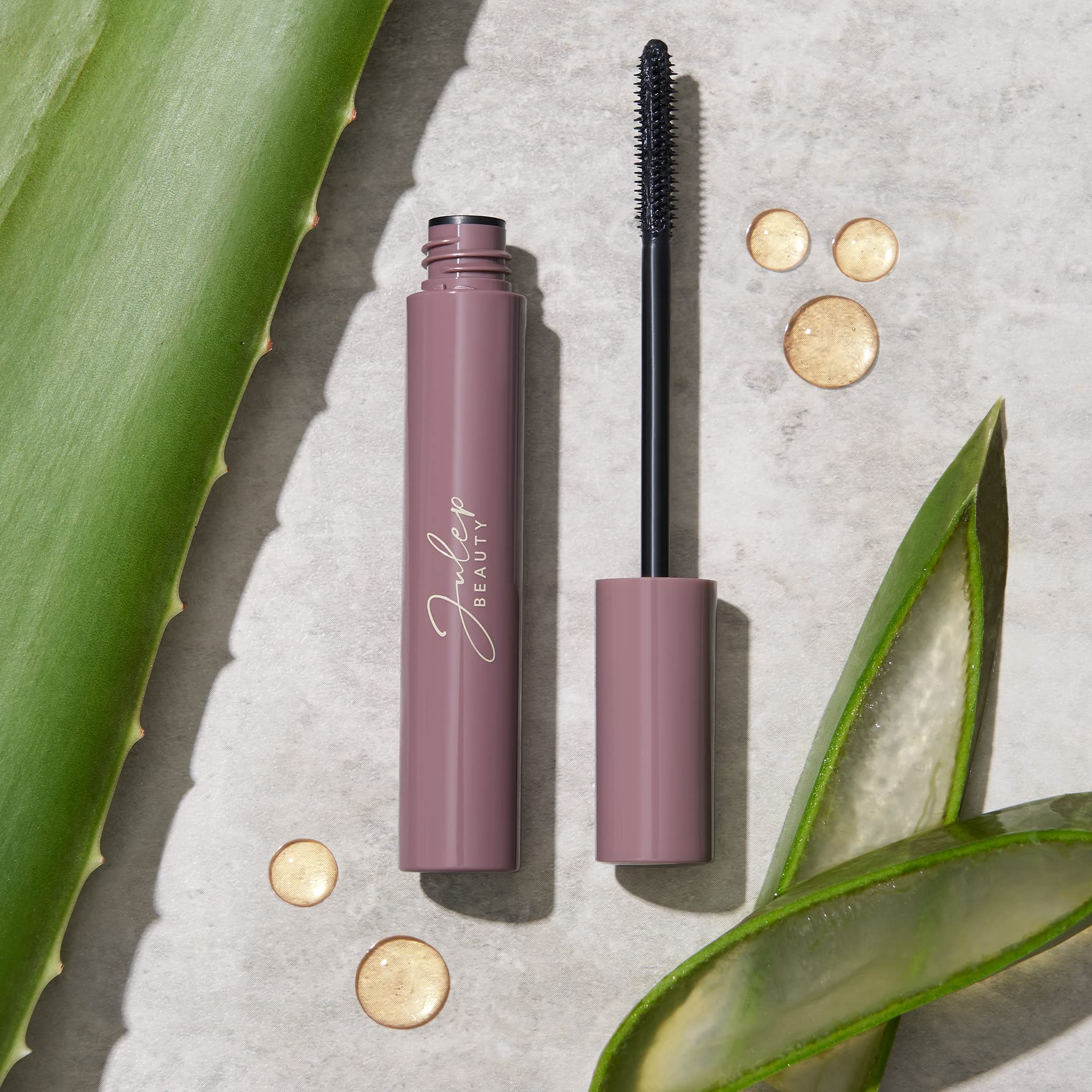 Julep Length Matters mascara on lashes without clumps and with a flexible hold.