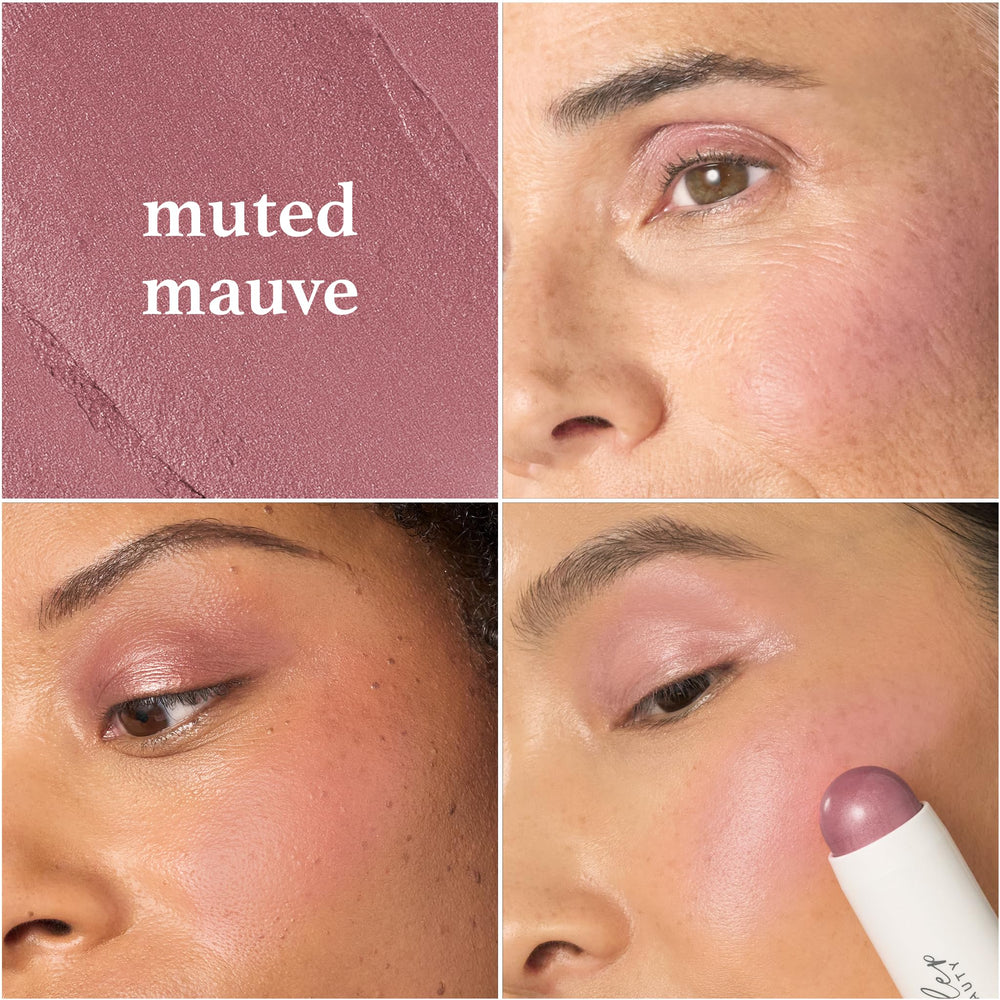 Julep Skip The Brush Blush Stick cream-to-powder texture for cheek application
