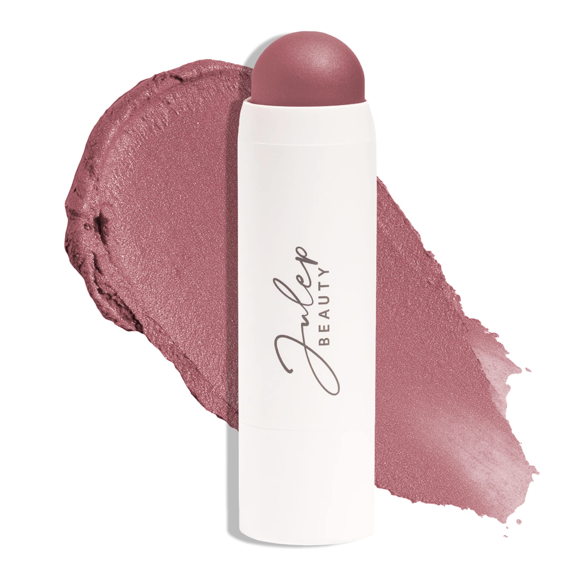 Julep Skip The Brush Blush Stick muted mauve swatches for everyday wear