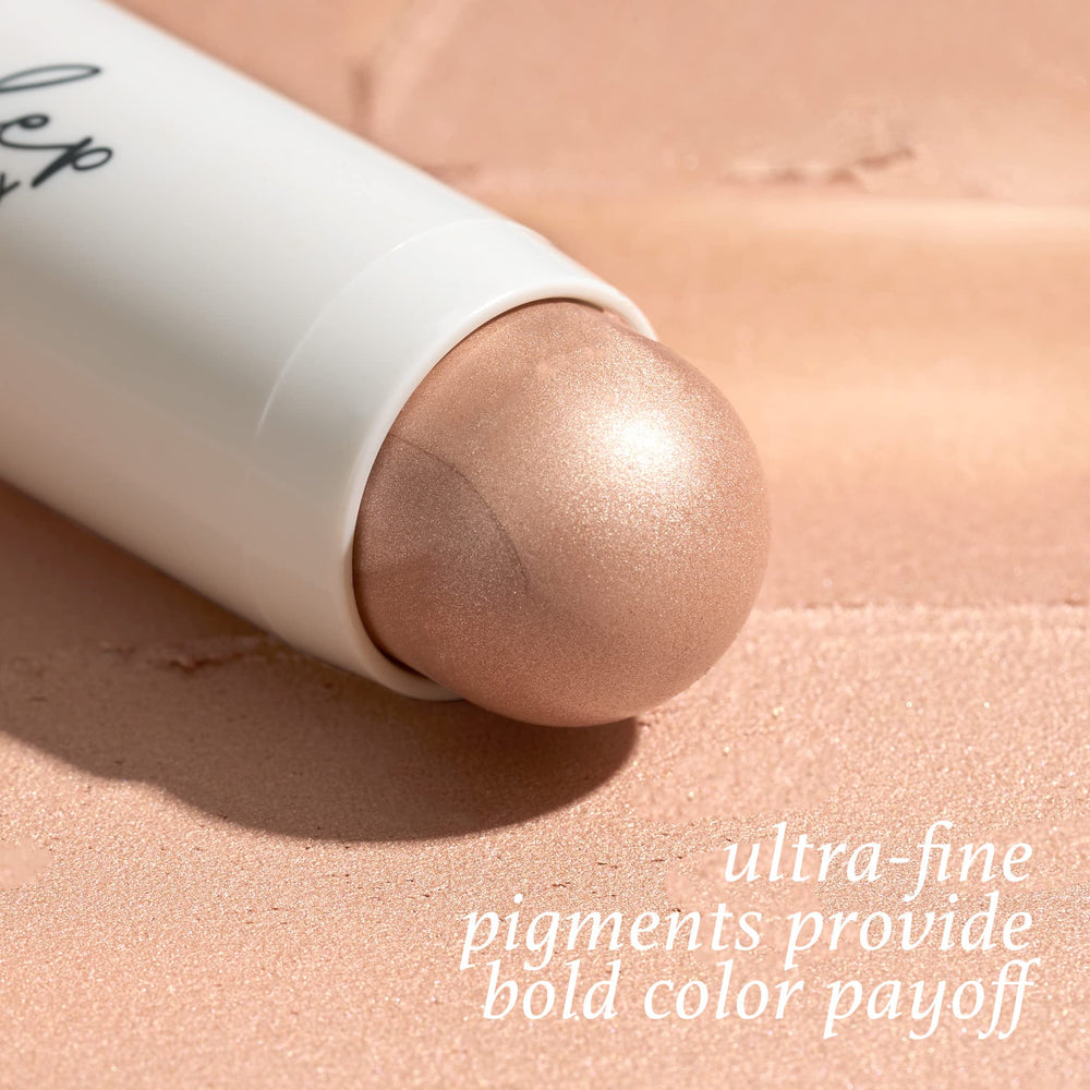 Julep Skip The Brush highlighter-stick twist-up shows creamy-to-powder transition.
