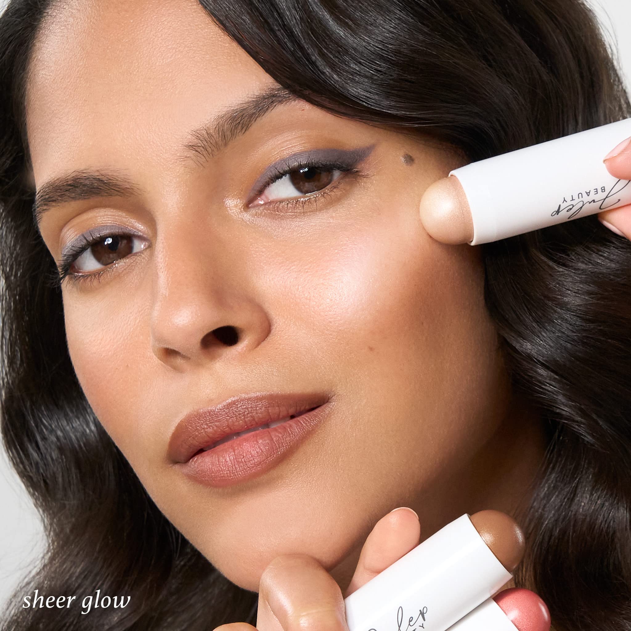 Julep Skip The Brush swatch on skin shows buildable color payoff.