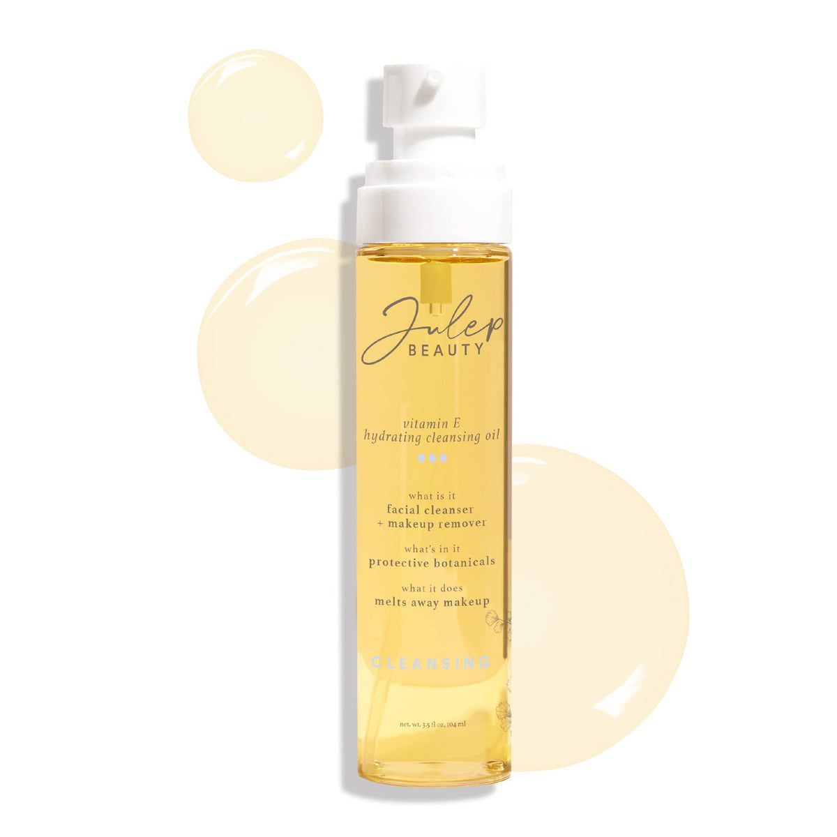 Julep Vitamin E Hydrating Cleansing Oil bottle for a hydrating daily cleanse.