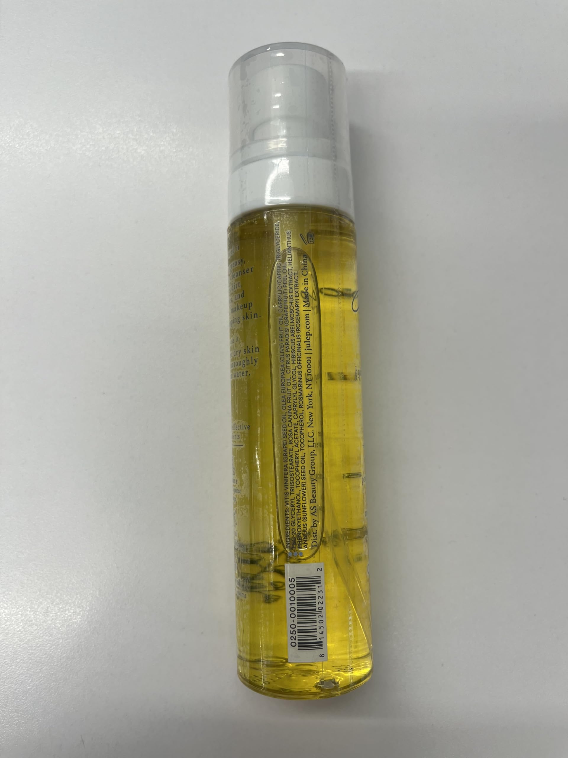 Julep cleansing oil rinse with warm water leaving nourished skin.