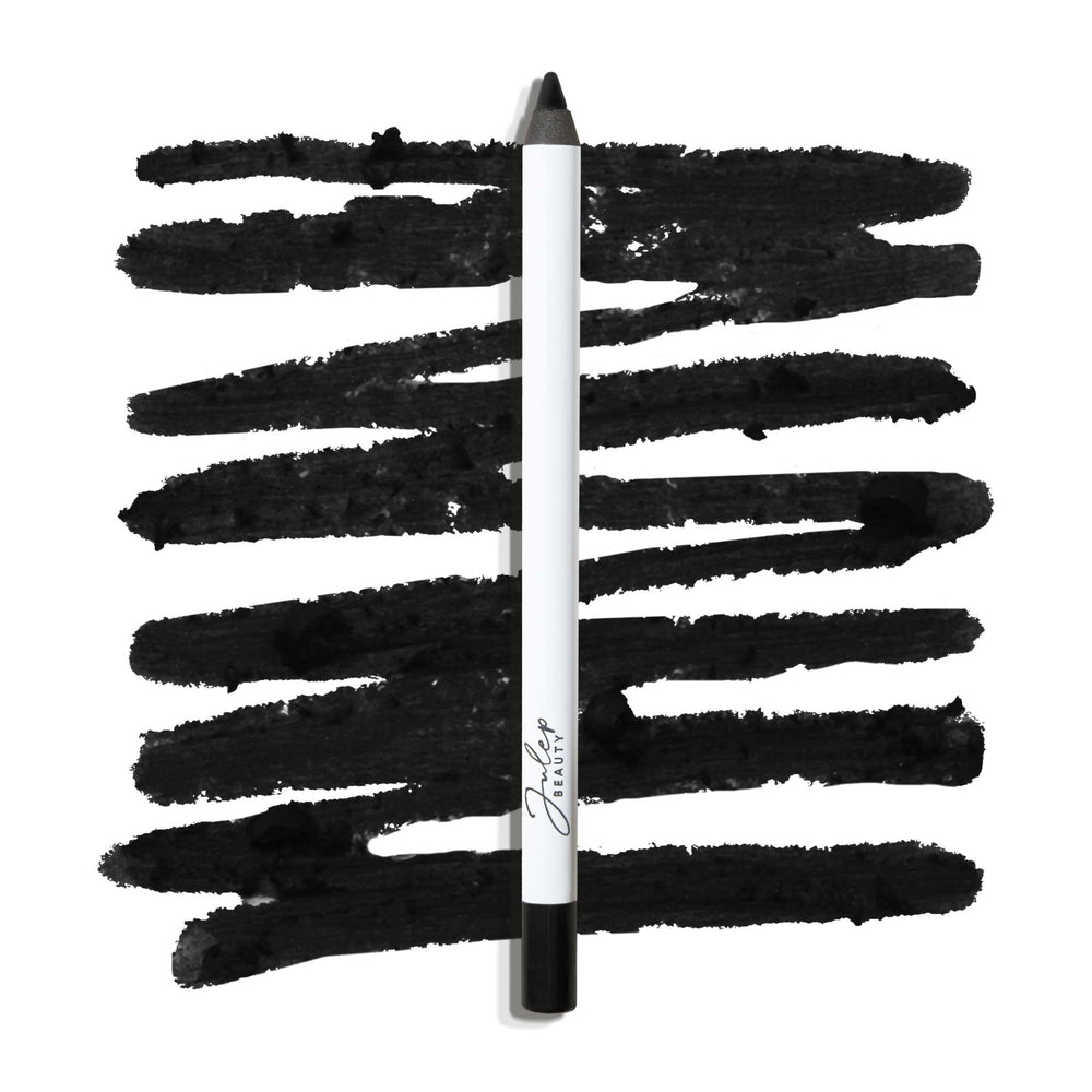 Julep When Pencil Met Gel Blackest Black swatch demonstrates bold, long-lasting color for confident eyes.