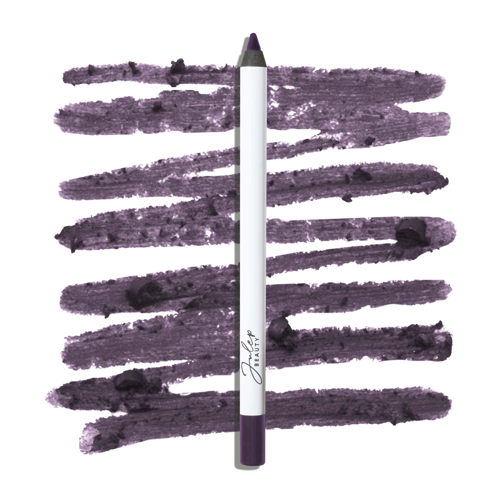 Julep When Pencil Met Gel Smoky Plum pencil-tip closeup for precise, long-wear line.