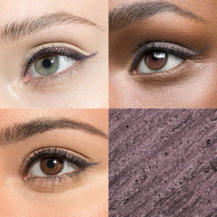 Julep When Pencil Met Gel smoky taupe shimmer swatch showing neutral glam.