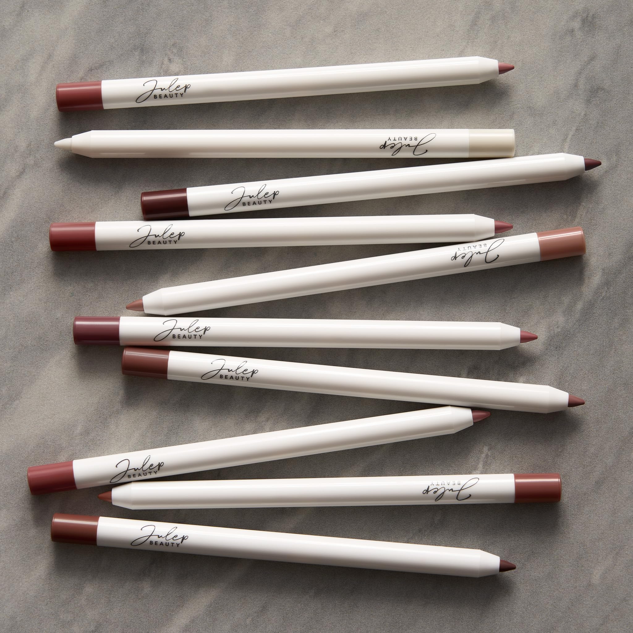 Julep With a Trace Retractable Lip Liner Antique Rose Clear As Day swatch shows a transparent base option.