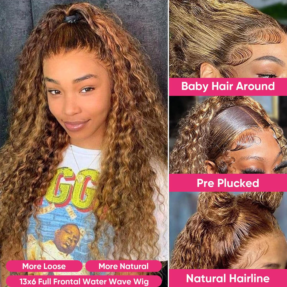 Jumida 13x6 HD lace full-frontal wig showing versatile parting from ear to ear