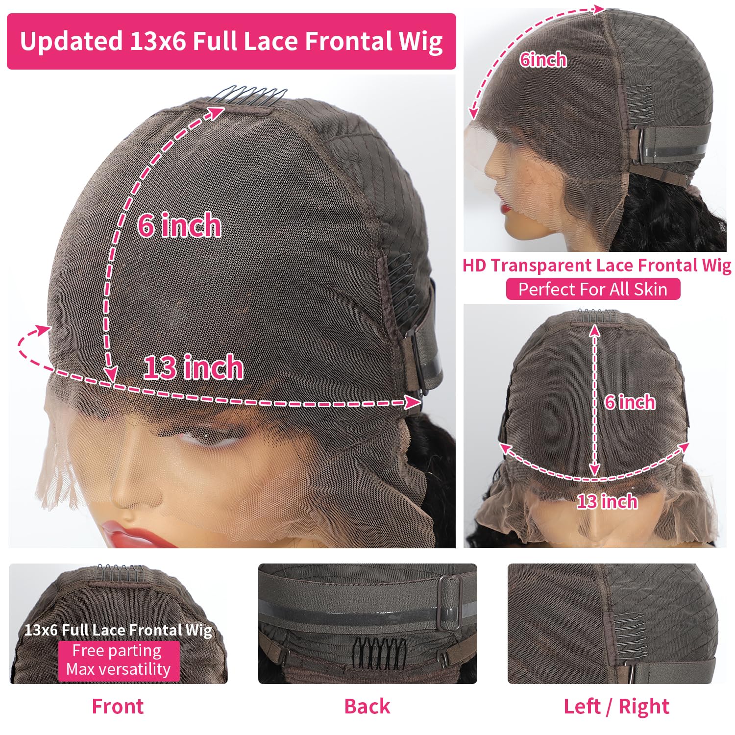Jumida 30 inch wig showing full 200 density for volume