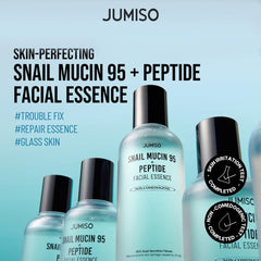 JUMISO Snail Mucin 95 + Peptide Essence texture swirl demonstrates lightweight absorption.