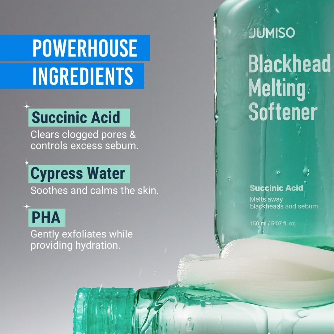 JUMISO witch hazel tea tree cypress water ingredient shot.