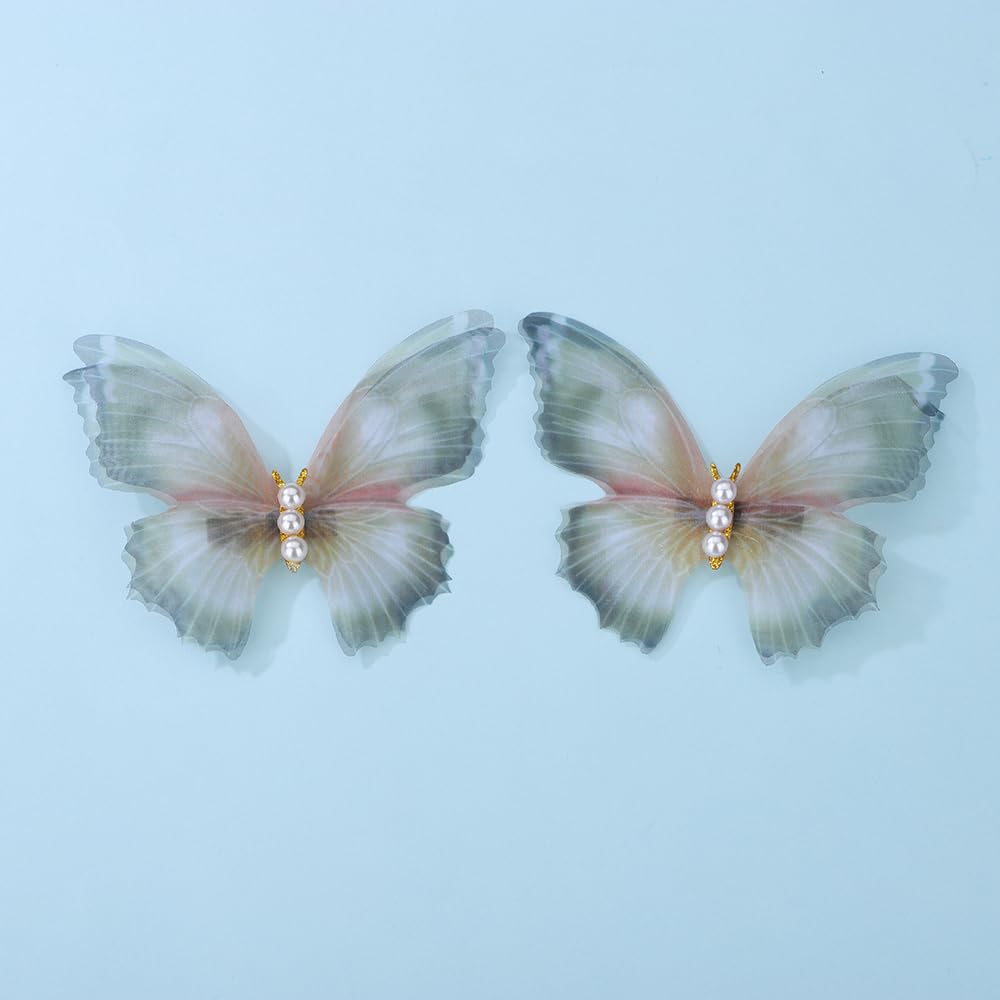 Jumwrit vintage-inspired butterfly clip adds charm for parties and ceremonies.