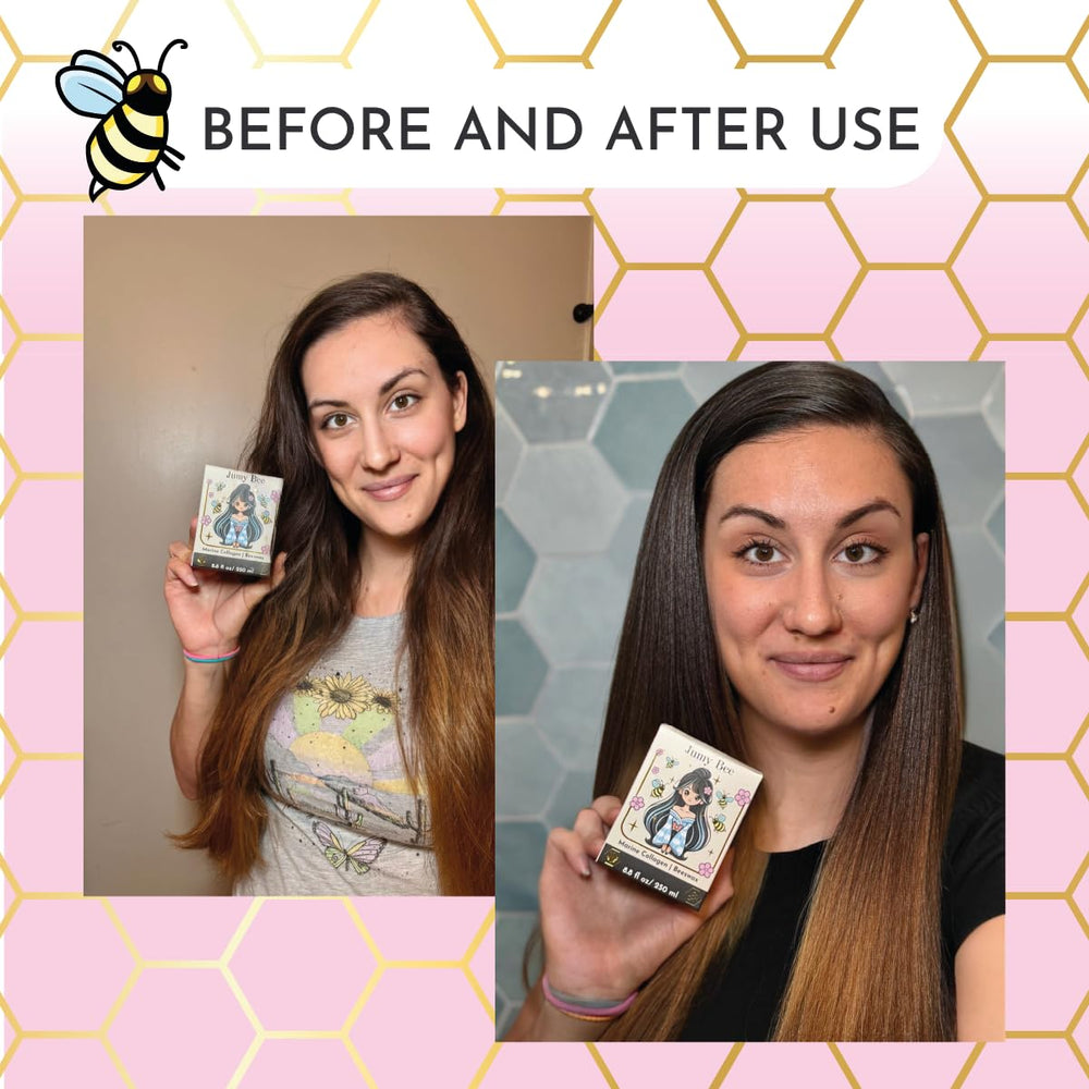 Jumybee hair mask packaging 8.8 oz jar with formaldehyde-free claim