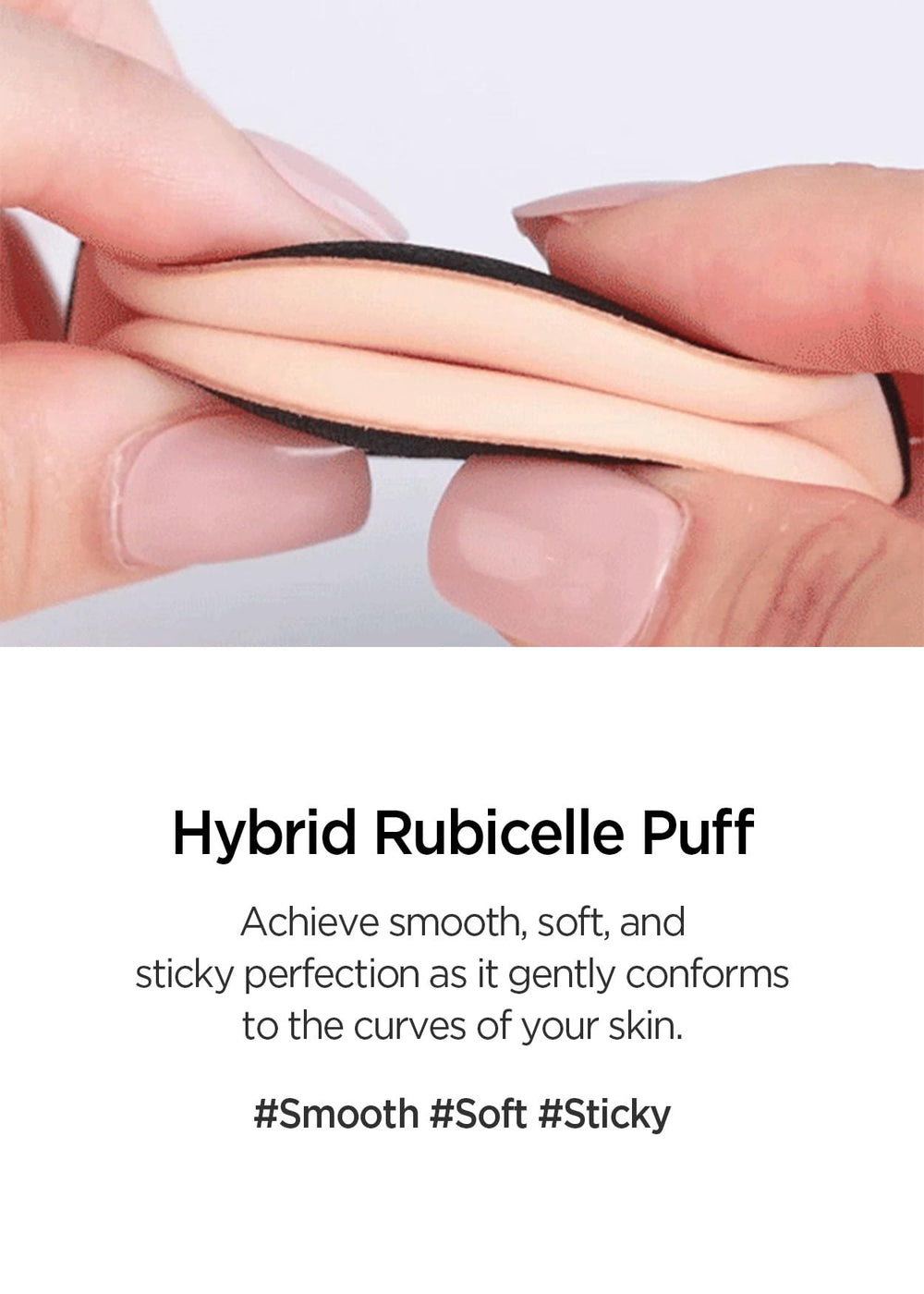 JUNG SAEM MOOL cushion puff 4-piece set supports versatile makeup application.