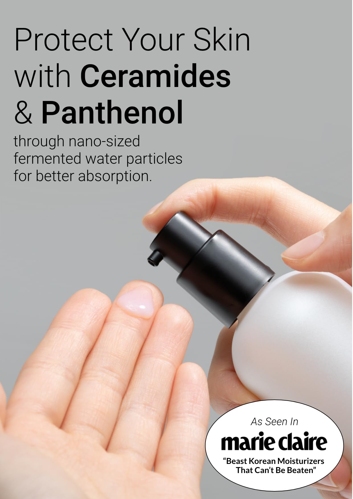 Ceramides and panthenol highlighted in Essential Mool Cream for barrier support