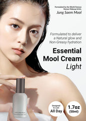 Jung Saem Mool Essential Mool Cream Light water gel texture for fast-absorbing freshness.