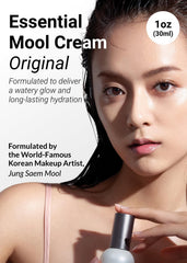 JUNG SAEM MOOL Essential Mool Cream texture-closeup reveals watery gel-cream consistency.