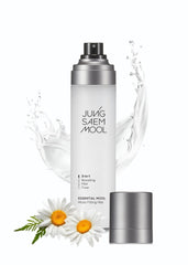 JUNG SAEM MOOL Essential Mool Micro Fitting Face Mist application shot locks in makeup for longer wear.