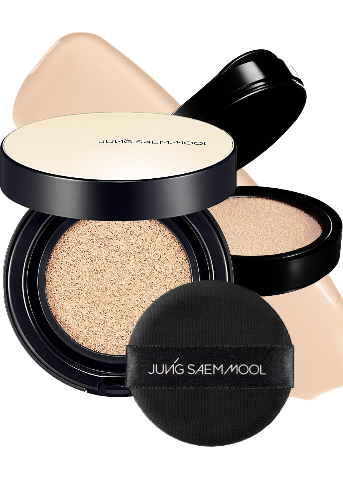 Jung Saem Mool Essential Skin Nuder bottle shows long-lasting semi-matte coverage.