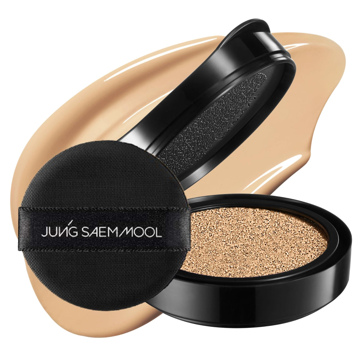 Jung Saem Mool Skin Nuder Cushion 23 Medium Deep refill for natural glow and even tone.