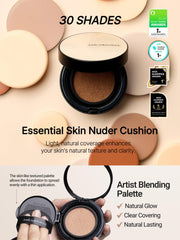 Jung Saem Mool Skin Nuder mesh-cushion-puff enables precise, hygienic touch-ups.