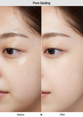 Jung Saem Mool T-zone priming demo focuses on oily areas for better adherence