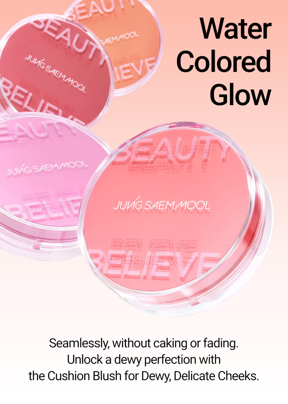 Muestras en piel clara del rubor Lavanda Rosa de JUNGSAEMMOOL.