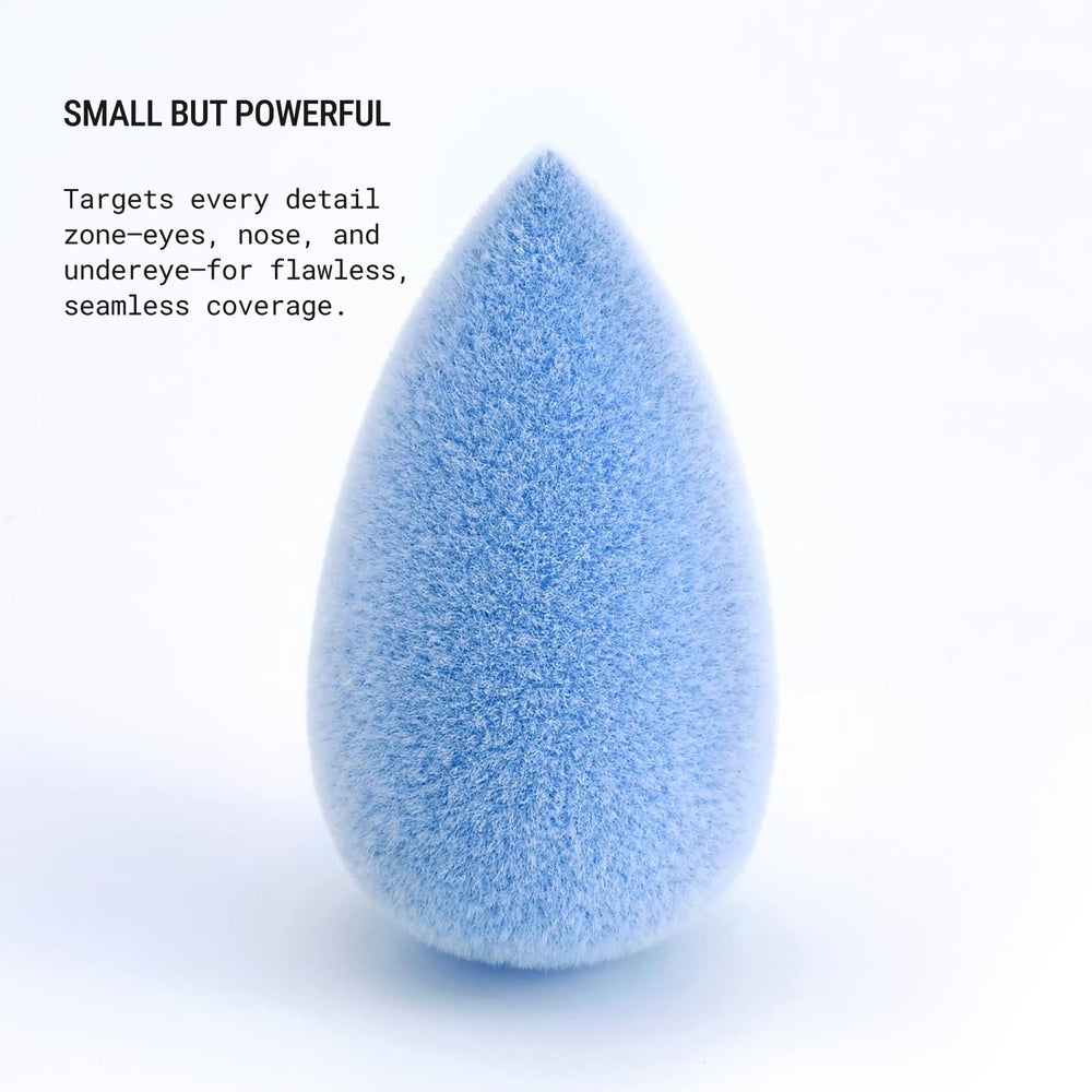 JUNO & Co. Microfiber Sponge rounded sides for large-area blending and seamless finish.