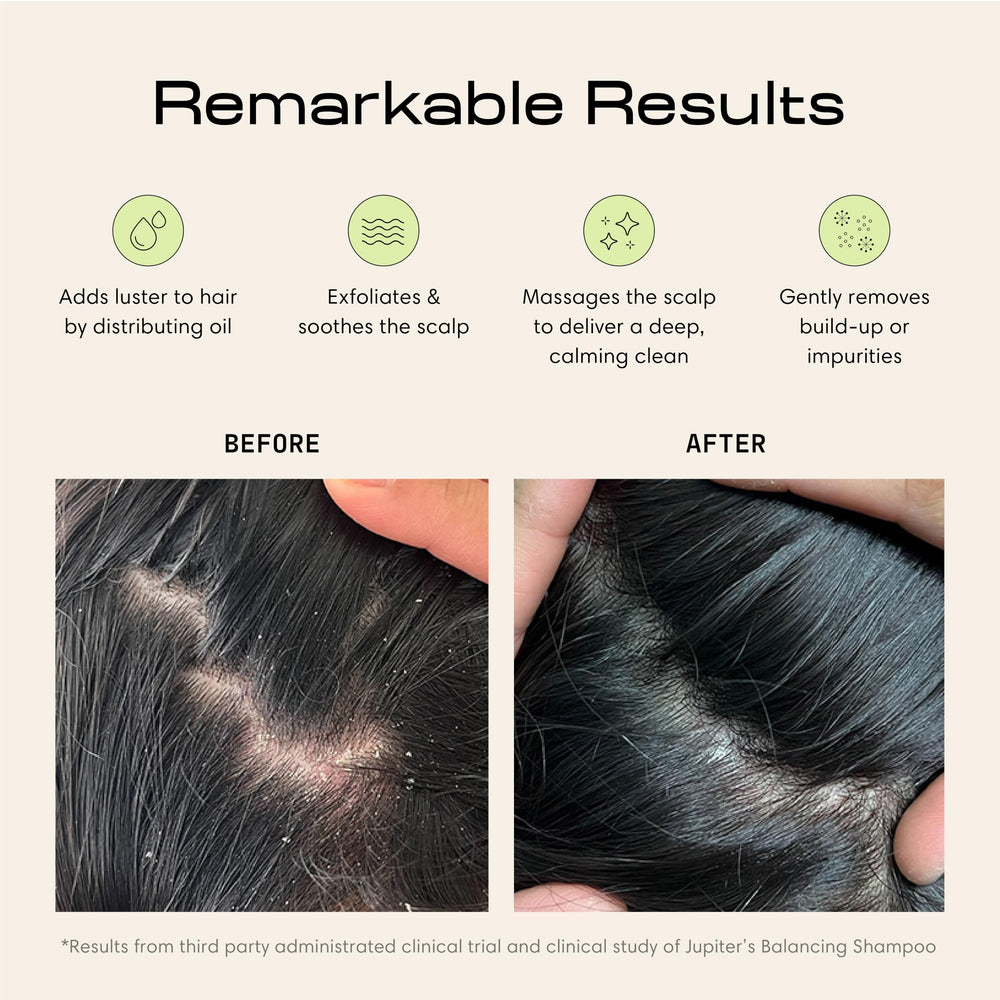 Jupiter Scalp Exfoliator waterproof design enables shower use and easy cleanup