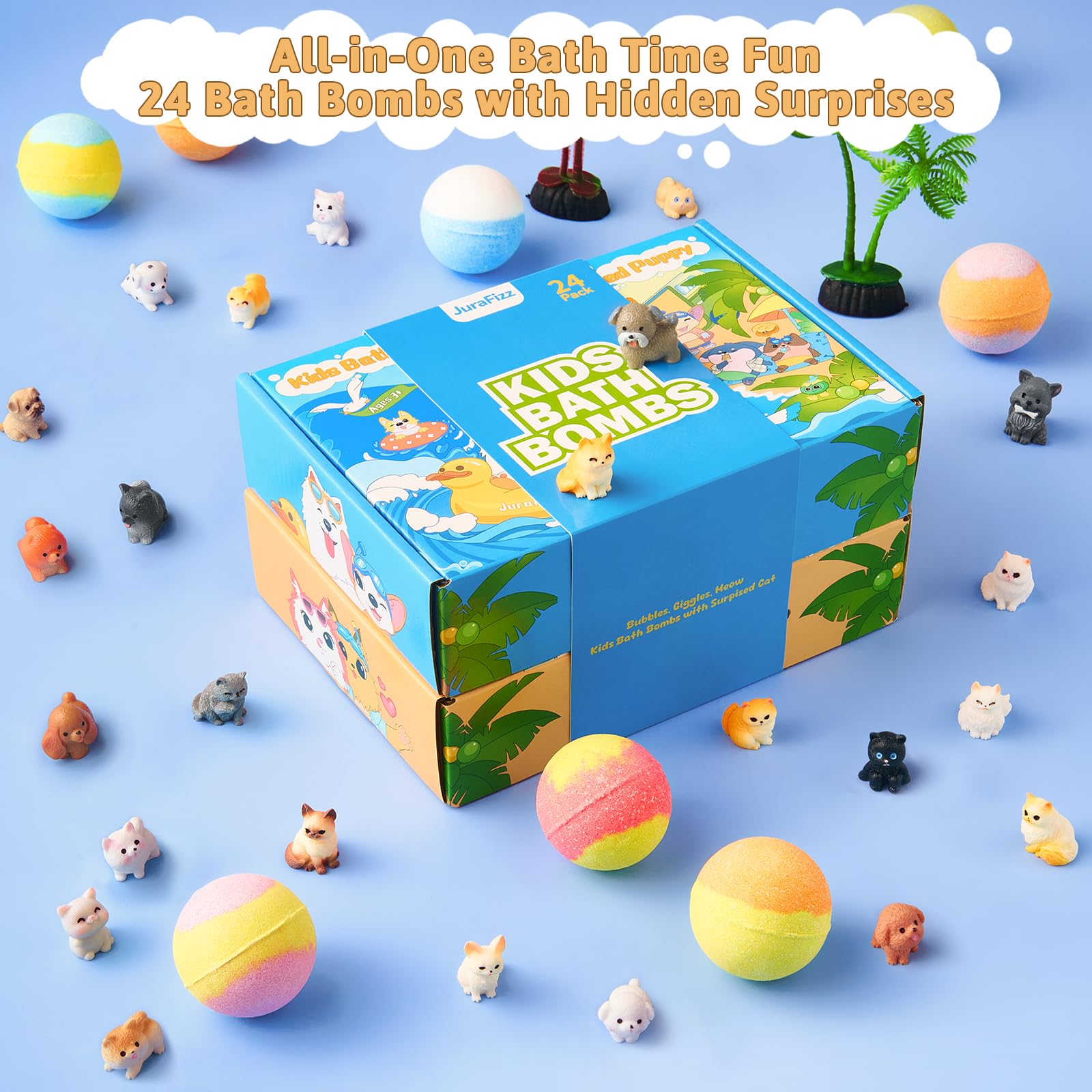 JuraFizz bath bombs boost kids' bath time enjoyment with surprises