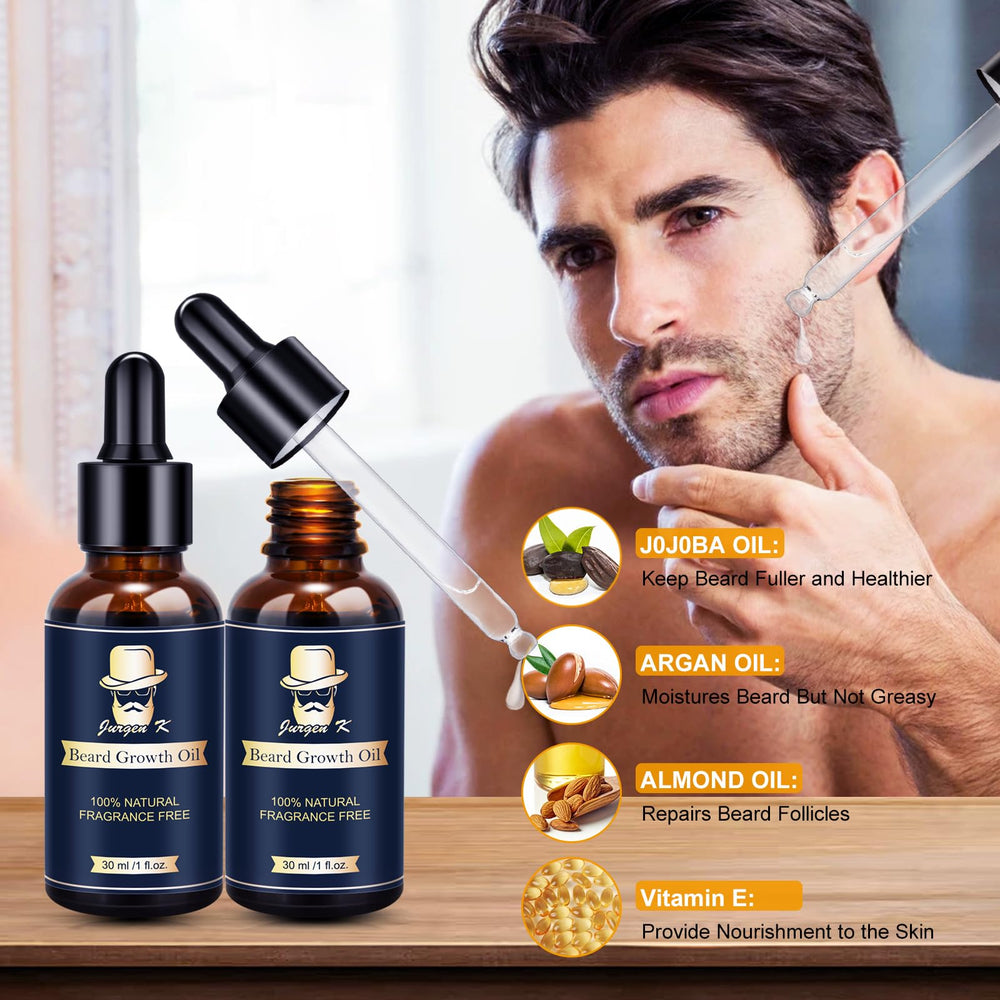 Jurgen K beard massager for a soothing grooming session