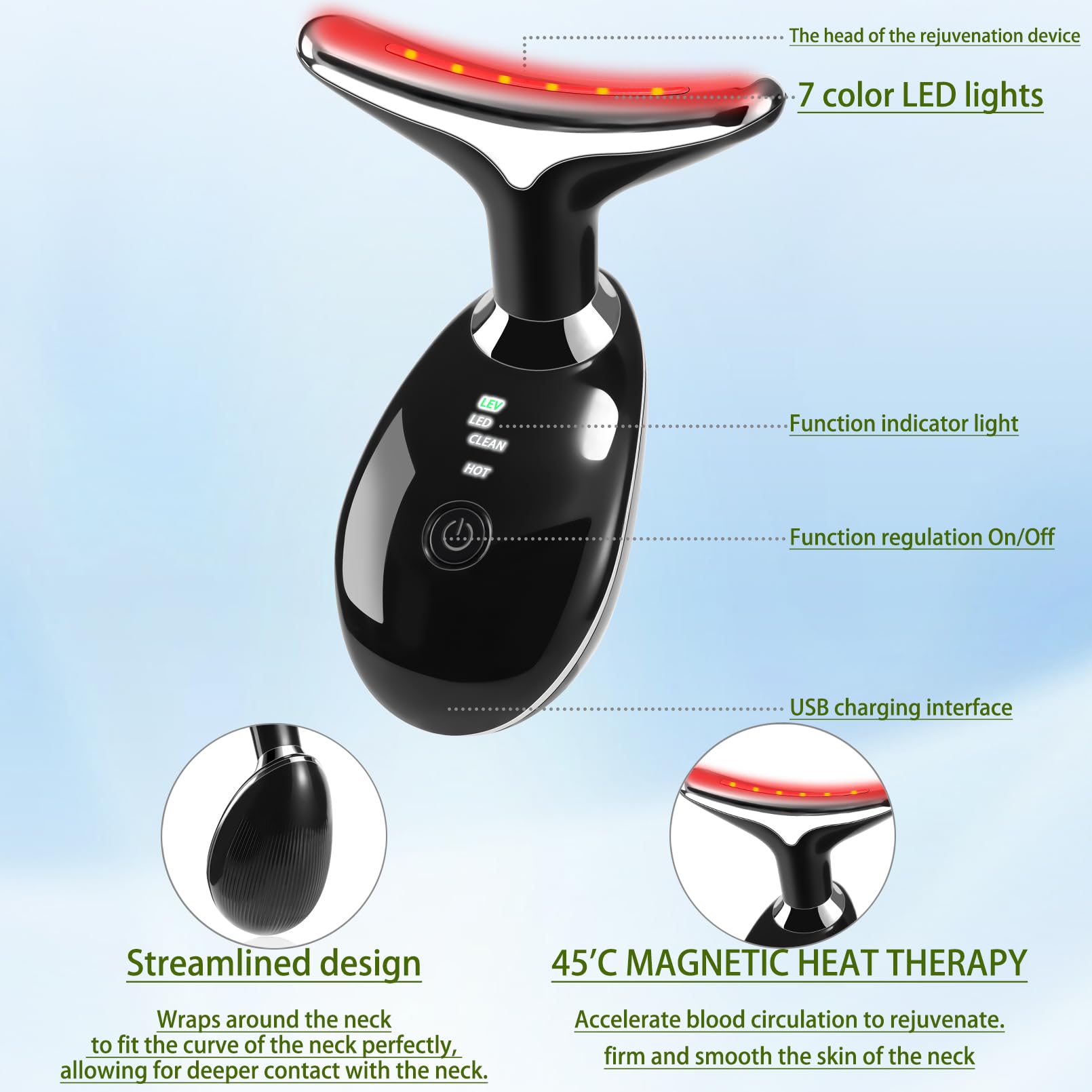 JURP 7-in-1 removable cap closeup for easy cleaning and safe operation