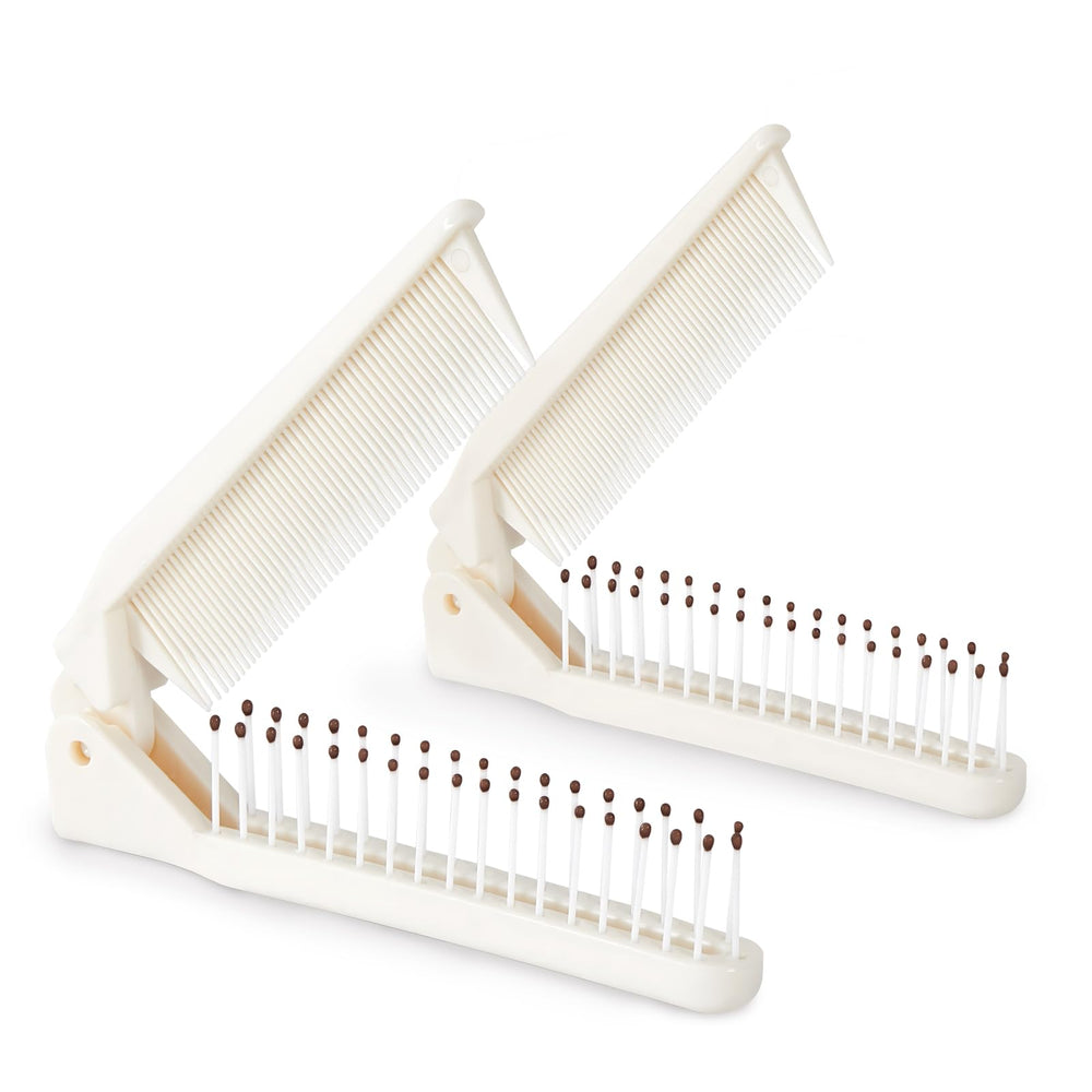 Jurrissa folding hair comb closed for portable travel