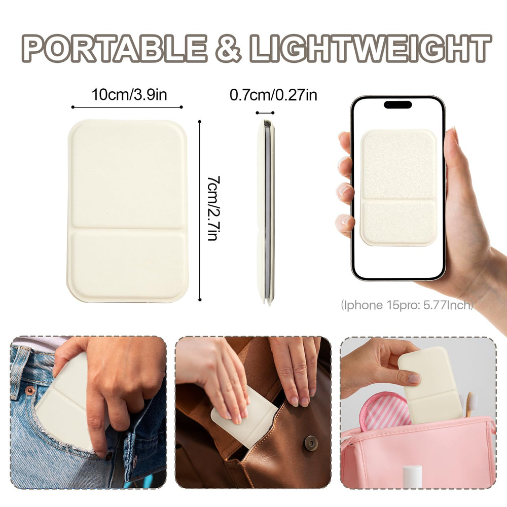 Jurrissa portable mirror in pocket-size use for quick checks.
