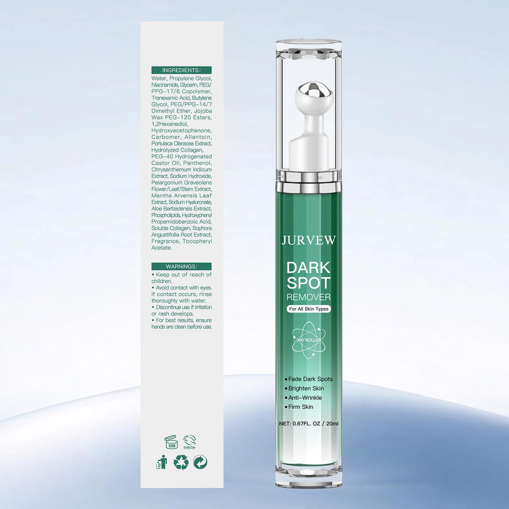 Radiant skin results from consistent use of JURVEW dark spot remover serum.