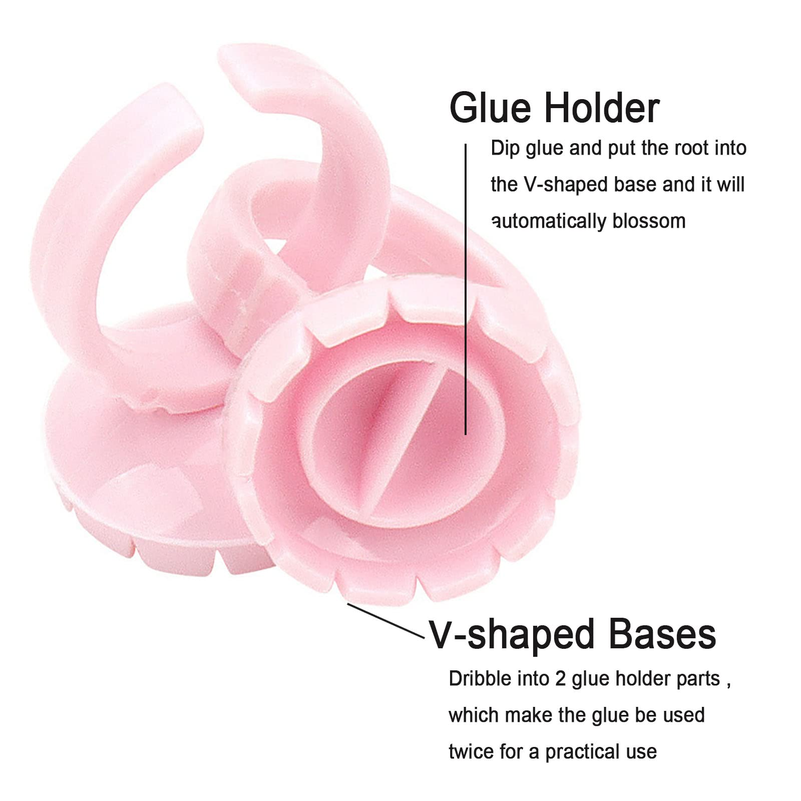 Jusbuya pink glue ring packaging highlights portable, handy tool for on-the-go artists