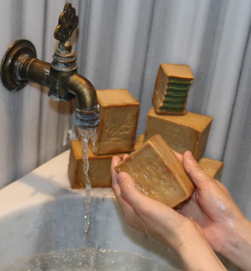JUSIZA Aleppo Soap 2Pack olive oil glow on skin, daily cleansing.