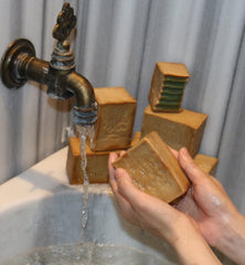 JUSIZA Aleppo Soap 2Pack olive oil glow on skin, daily cleansing.