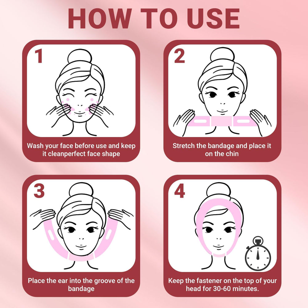 Juskaa V-Line Lifting Mask 3D design conforms to various faces.