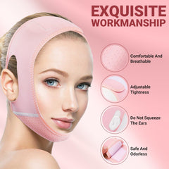 Juskaa V-Line Lifting Mask side view showing 3D design and ear-friendly fit.