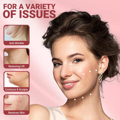 Juskaa V-Line Lifting Mask worn during daily tasks for jaw definition.