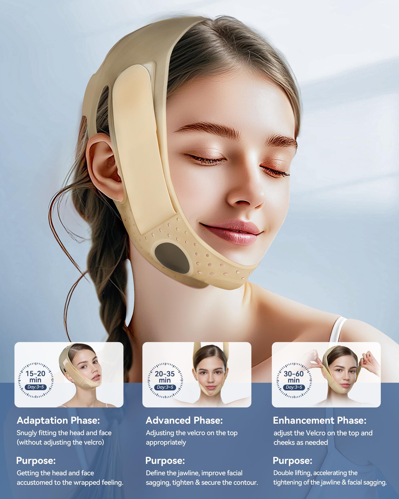 JUSMORE 3D face-design silicone strap on model for secure, ergonomic fit