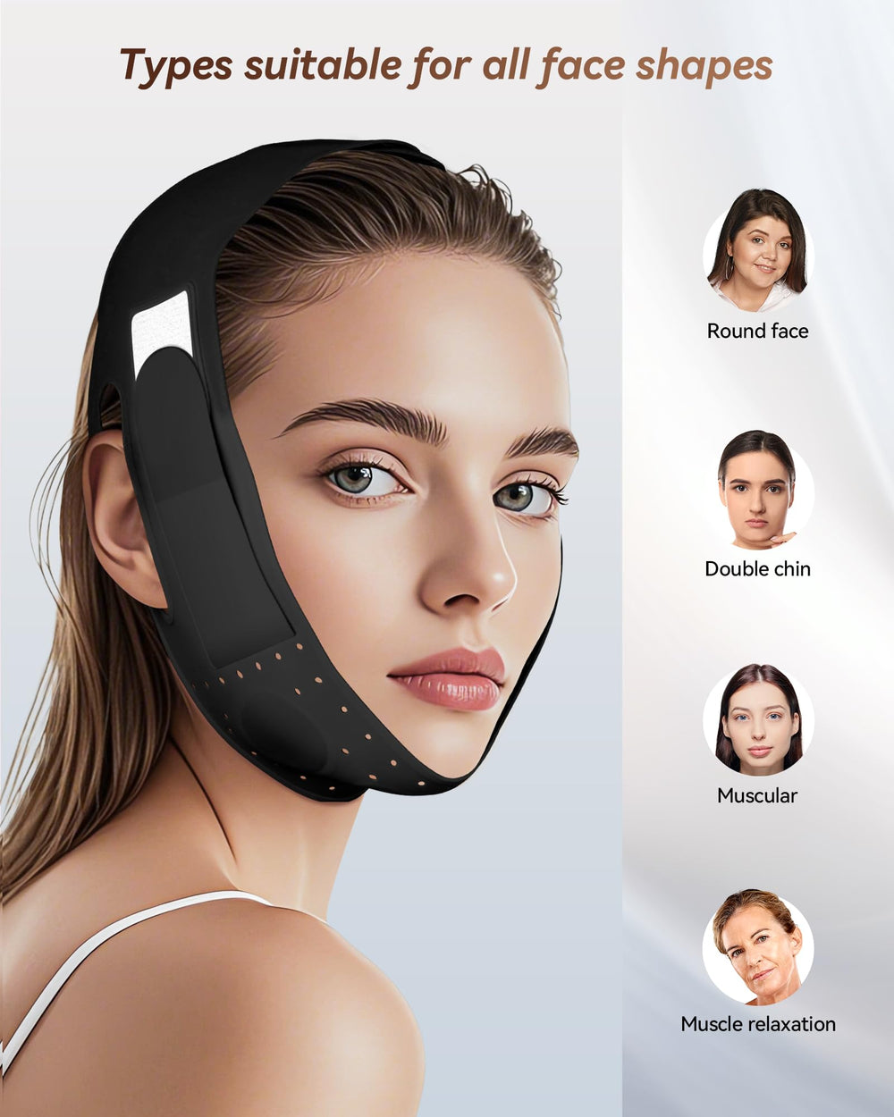 JUSMORE V-Line overnight wear suggests lifted look after sleep