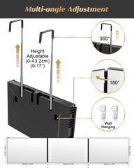JUSRON anti-fog HD glass mirror offers clear reflections for accurate trimming and detailing
