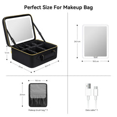 JUSRON Travel Makeup Bag brush bag keeps brushes clean and accessible on trips