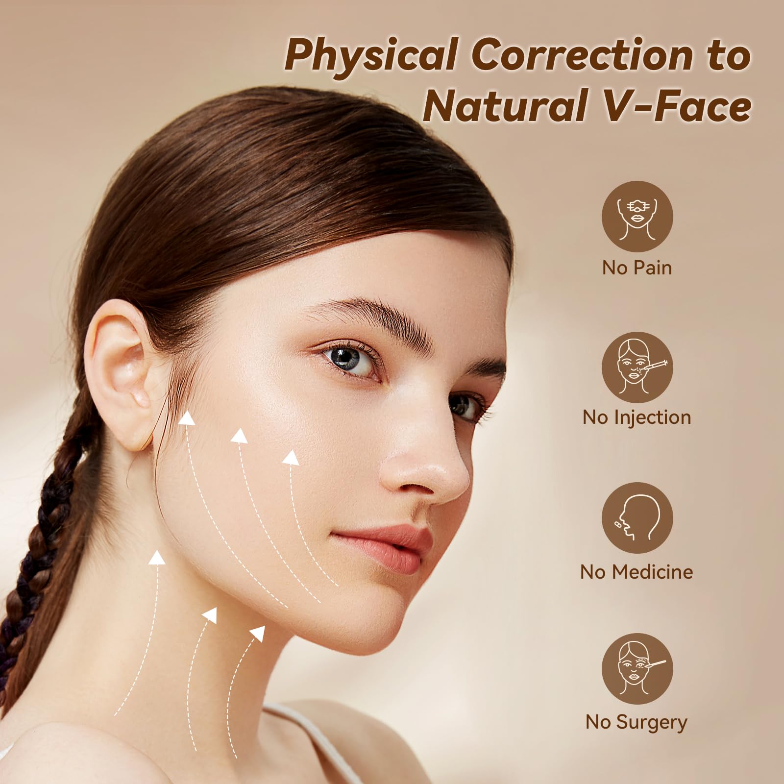 JUSRON V-Line Mask activated charcoal lining enhances airflow and comfort.